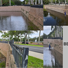 Commercial Project - Pressure Cleaning/Pressure Washing two Retaining Wall in lake located at Legacy Place in Palm Beach Gardens, FL 33410 6