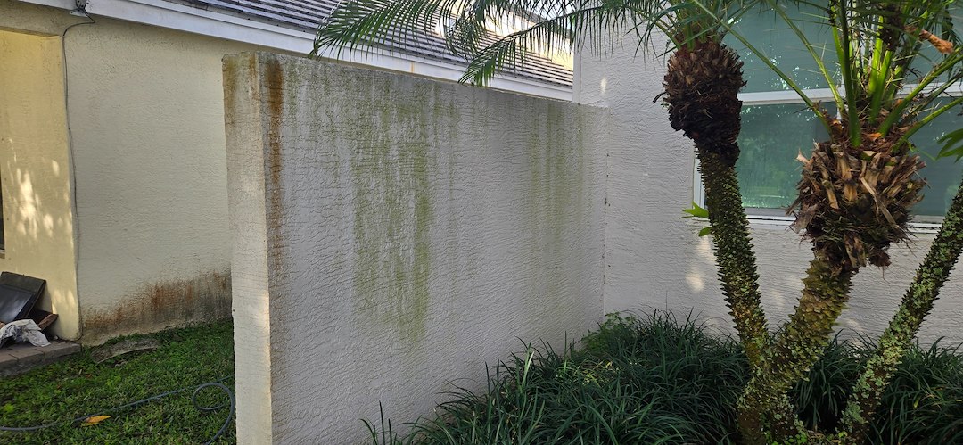 Pressure Cleaning./Pressure Washing of two Story home and lanai/screened porch in Victoria Grove Community in West Palm Beach FL 33414